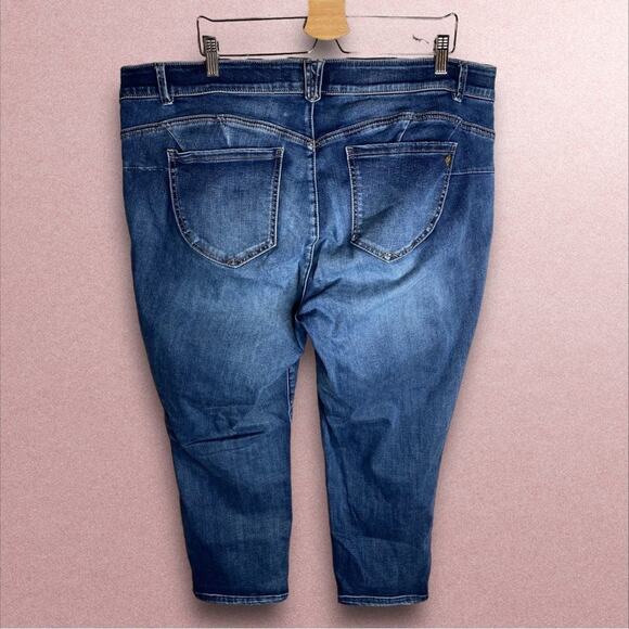 Democracy High Rise "Ab"solution Distressed Denim Plus Skinny Jeans size 22W - Picture 6 of 6